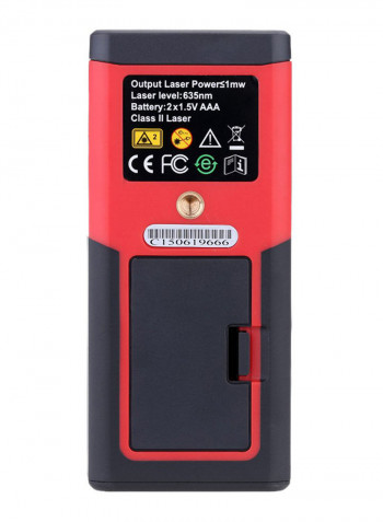 Laser Distance Meter Black/Red 126 × 54 × 29millimeter