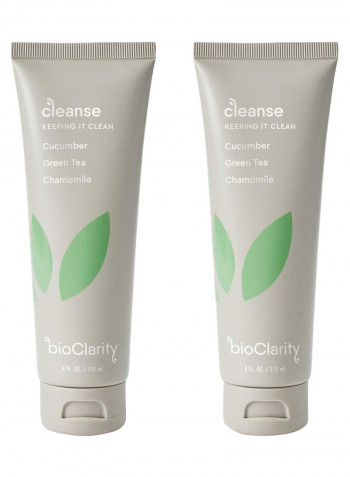 Cucumber And Green Tea Facial Cleanser Clear 2 x 4ounce