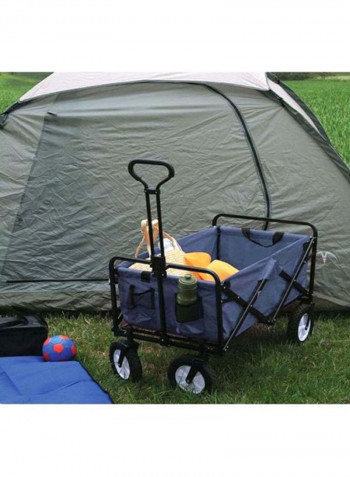 Foldable Outdoor Cart Blue/Black 59x90x50cm