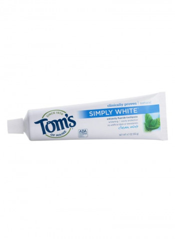 Pack Of 6 Clean Mint Anticavity Toothpaste White 4.7ounce