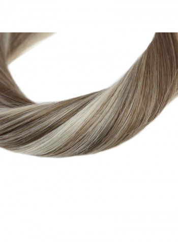 Straight Medium Double Wefted Hair Extension 60 Blonde 14inch