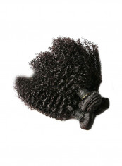 3-Piece Brazilian Virgin Curly Hair Extension Set Black