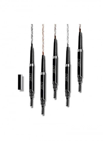 2-Piece Waterproof Eyebrow Pencil Light Coffe