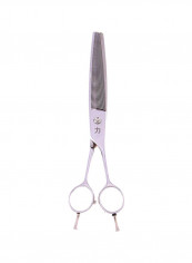 65 Teeth Thinner With Opposing Handle And Two Removable Tangs Silver 7.5inch
