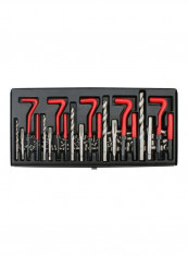 131-Piece Thread Repair Set Black/Red/Silver M5x0.8x6.7 Millimeter, M6x1x10.8 Millimeter M8x1.25x10.8 Millimeter, M10x1.5x13.5millimeter