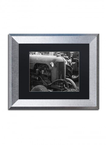 Case 2 Silver Framed Wall Art Grey 11 x 14inch