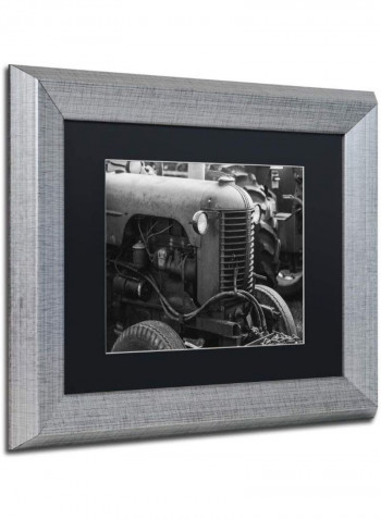 Case 2 Silver Framed Wall Art Grey 11 x 14inch