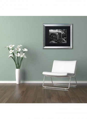 Case 2 Silver Framed Wall Art Grey 11 x 14inch
