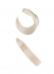 Human Hair Tip Extensions 60 Platinum Blonde 22inch