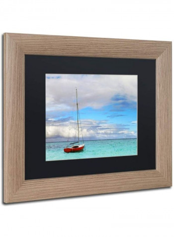 Hawaii 3 Framed Wall Art Blue 11 x 14inch