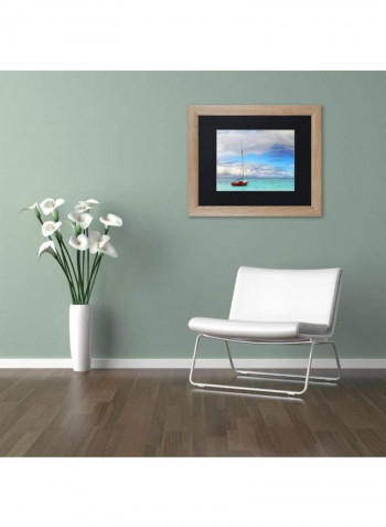 Hawaii 3 Framed Wall Art Blue 11 x 14inch