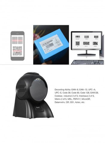 Omnidirectional Bar Code Scanner Black