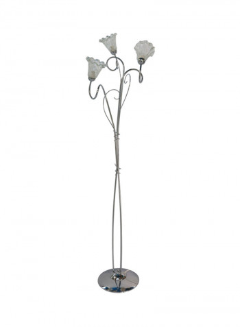 Floor Lamp Chrome/White 1750x300millimeter