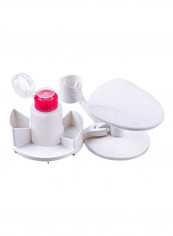 Manicure Pedicure Set With Multi Angle Rest White/Pink