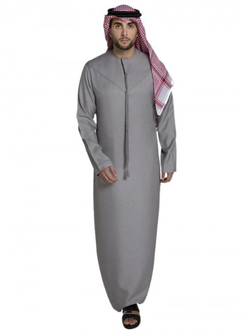 Arabi Thobe Kandora Grey