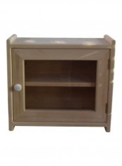 Wooden Bread Box Beige 50x50x25cm