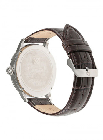 Men's Leather Analog Watch GL1511WOO