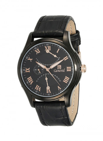 Men's Leather Analog Watch GL1617BRBB
