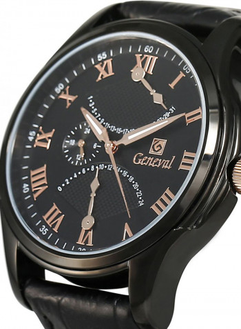 Men's Leather Analog Watch GL1617BRBB