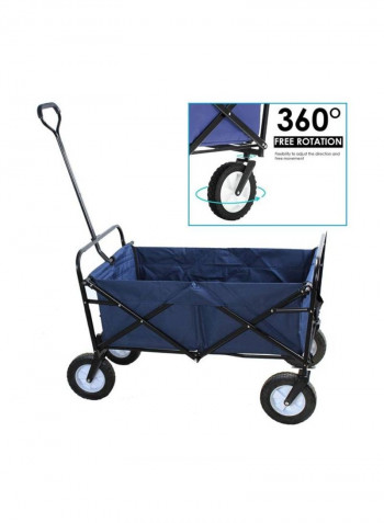 Foldable Heavy Duty Outdoor Trolley Blue 85x48x26centimeter