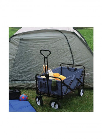 Foldable Heavy Duty Outdoor Trolley Blue 85x48x26centimeter