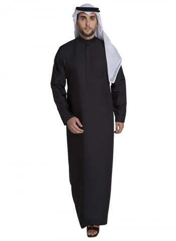 Kuwaiti Thobe Kandora Black