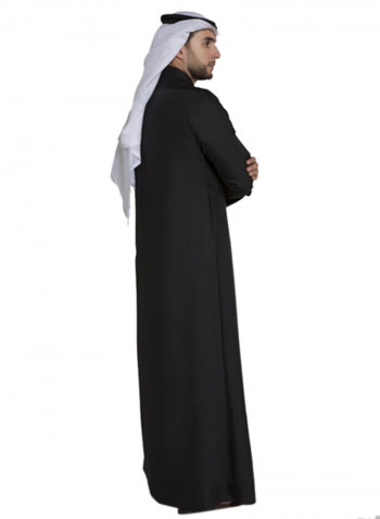 Kuwaiti Thobe Kandora Black