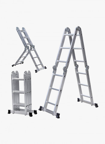 Multi-Function Ladder Silver/Black 370centimeter