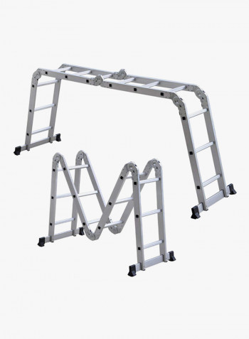 Multi-Function Ladder Silver/Black 370centimeter