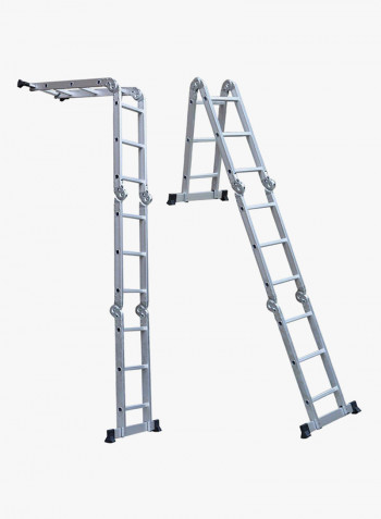 Multi-Function Ladder Silver/Black 370centimeter