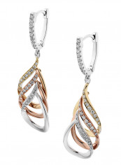 925 Sterling Silver Teardrop Earring With Cubin Zircon Studded