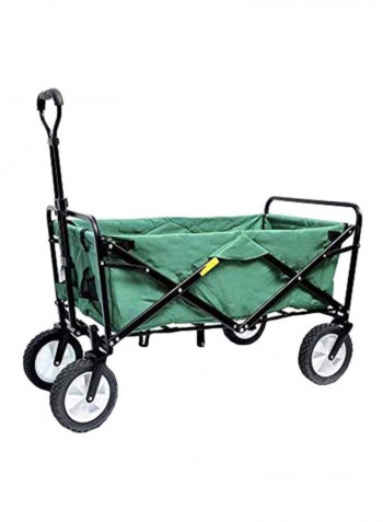 Portable Garden Cart Green/Black 54x116x90cm