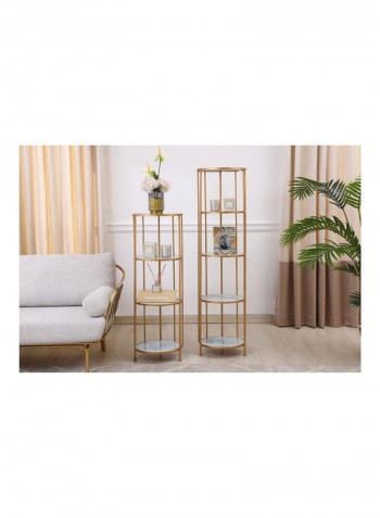 4 Tier Modric Metal Rack Golden