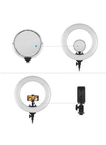 LED Video Ring Light Studio Photography Lamp R-48B 18inch Black
