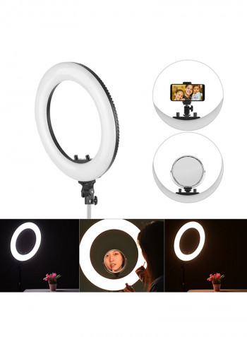 LED Video Ring Light Studio Photography Lamp R-48B 18inch Black