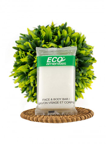 ECO Amenities Hotel Size Soap Bars In Bulk; Individually Wrapped Mini Size Travel Soap (1 oz, 200 Pack) for Hotel, Motel, Airbnb, Vacation Rental, Charity Donation, Hotel Soaps and Toiletries Bulk