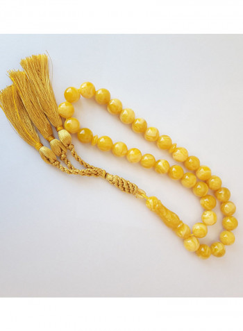 Natural Amber Sand Prayer Beads