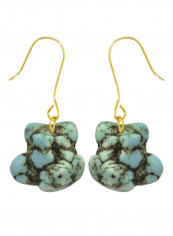 18 Karat Gold Turquoise Nugget Earrings reviews 18 Karat Gold Turquoise Nugget Earrings