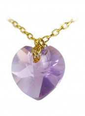 10 Karat Gold Amethyst Pendant Necklace