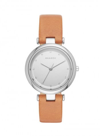 Women's Leather Analog Watch ALG057SKW2455