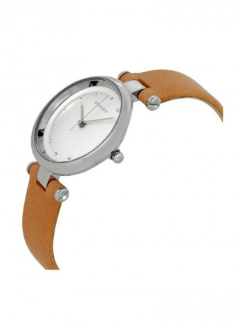 Women's Leather Analog Watch ALG057SKW2455