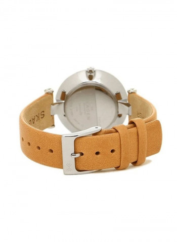 Women's Leather Analog Watch ALG057SKW2455