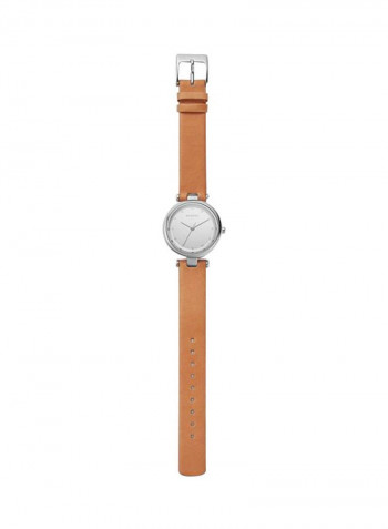 Women's Leather Analog Watch ALG057SKW2455