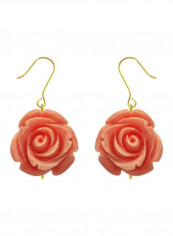 18 Karat Gold Rose Carved Earrings reviews 18 Karat Gold Rose Carved Earrings