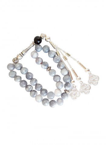 Natural Heavenly Agate Prayer Beads متعدد الألوان
