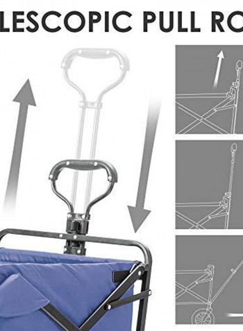 Heavy Duty Foldable Trolley Blue