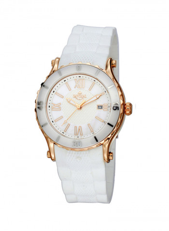 Women's Rubber Analog Wrist Watch 19834M-3