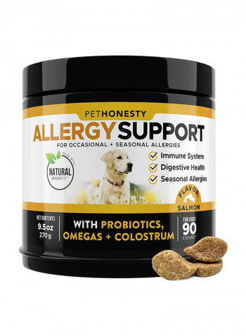 Allergy Relief With Probiotics Omegas And Colostrum Salmon Flavour 90 Count Multicolour 270g