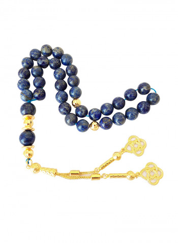 Natural Lapis Lazuli Prayer Beads أزرق