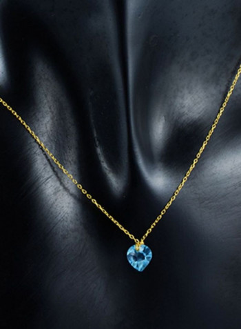 18 Karat Gold Topaz Necklace